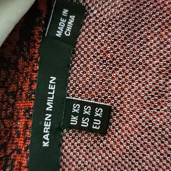 KAREN MILLEN Floral Jacquard Sleeveless Wrap Knitted Dress.... - Picture 5 of 6